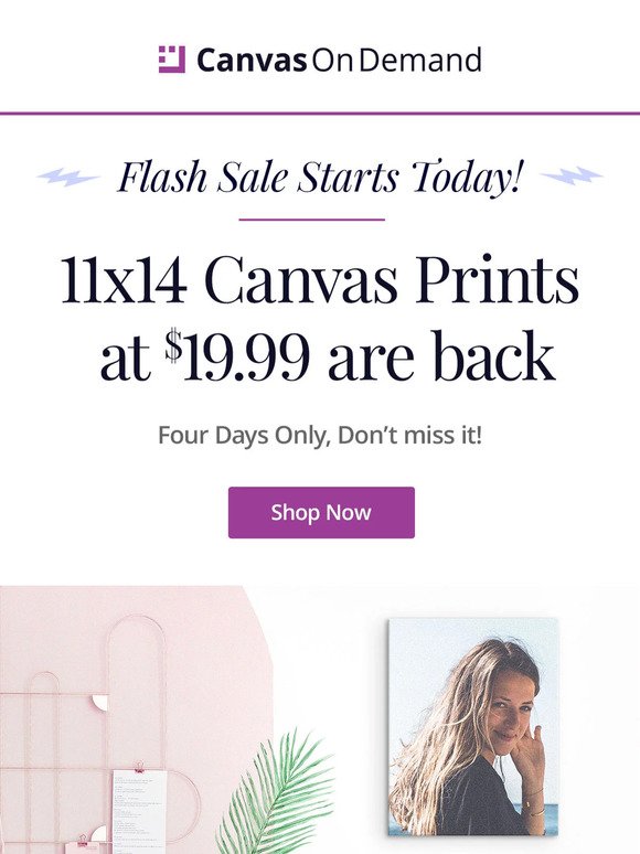 ⚡FLASH SALE ALERT! ⚡Grab Your 11x14 Canvas Prints at $19.99! Limited Time Only.