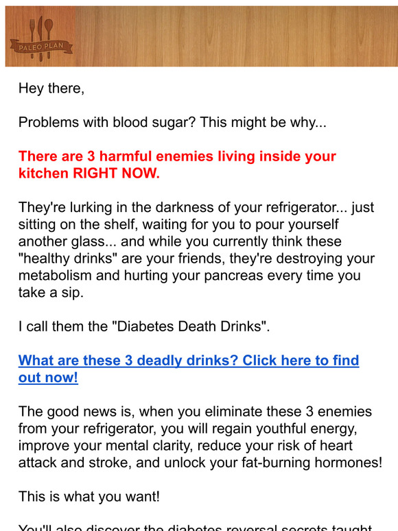 PaleoPlan 🍋 3 DEADLY diabetic "death drinks" Milled