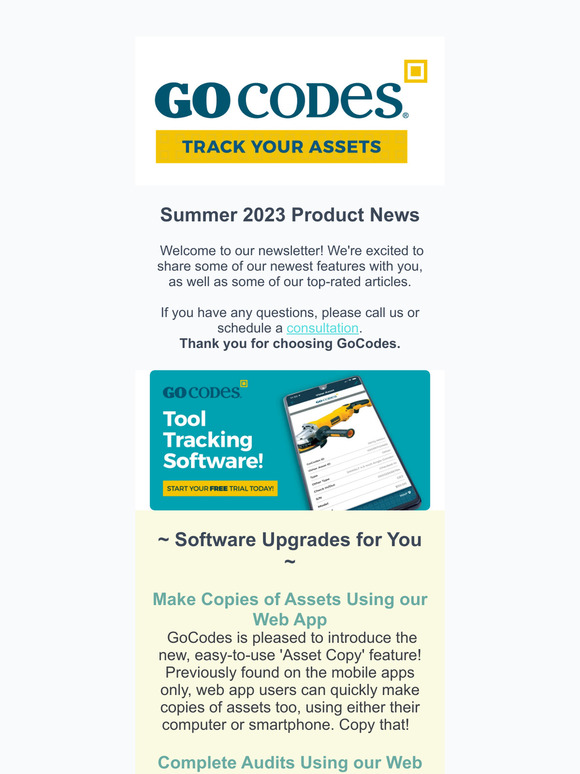 GoCodes Summer 2023 Newsletter
