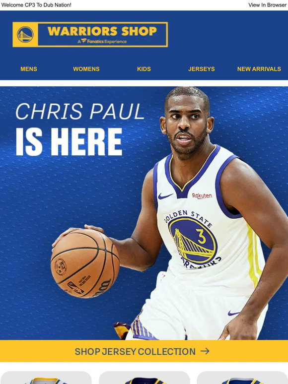 Chris Paul is a Warrior - Get The Jerseys Now!