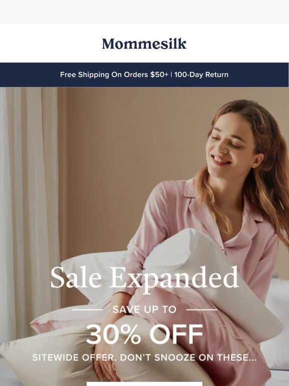 Sale Expanded: Save up to 30%