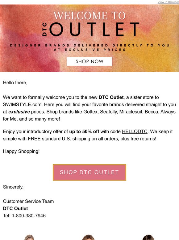 Welcome to DTC Outlet!