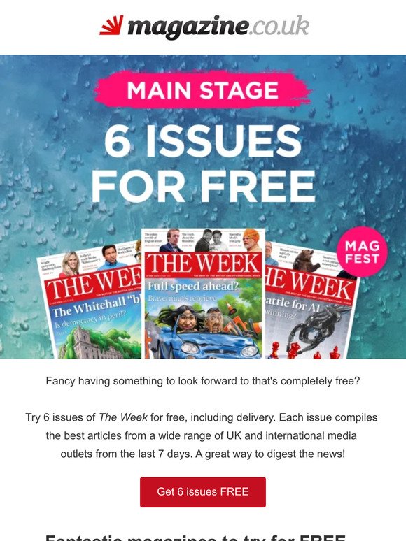 Try 6 issues for free