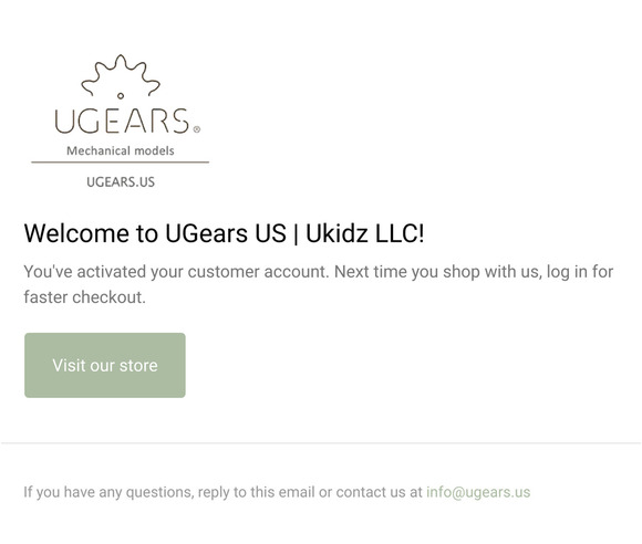 Customer account confirmation
