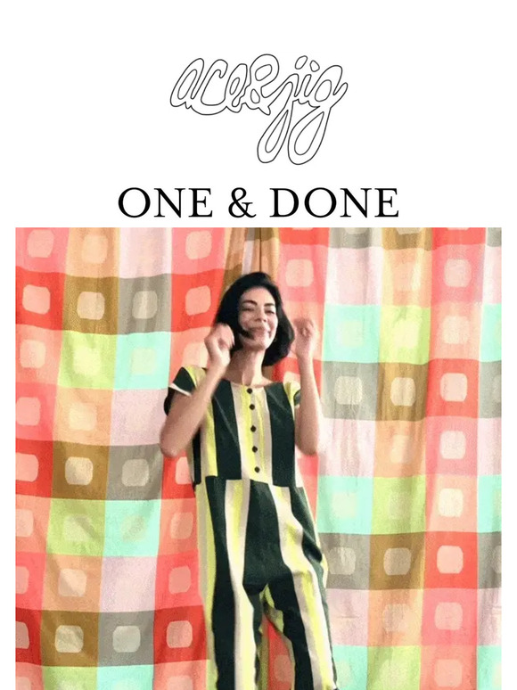 ONE & DONE ☝️👍