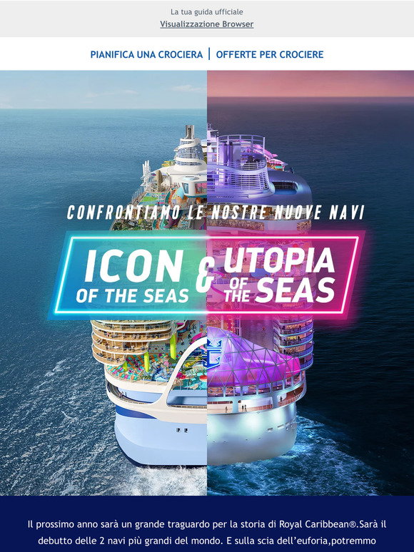 Royal Caribbean: Icon e Utopia of the Seas a confronto: curiosità sulle ...