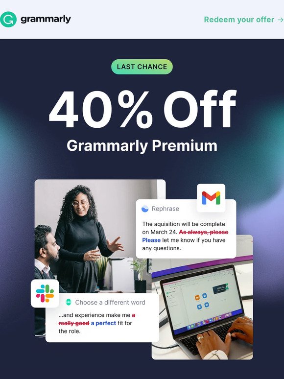 ⌛ Final hours: 40% off Premium ends tonight