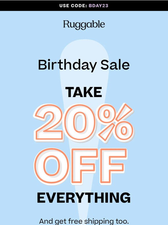 Save 20% Sitewide!