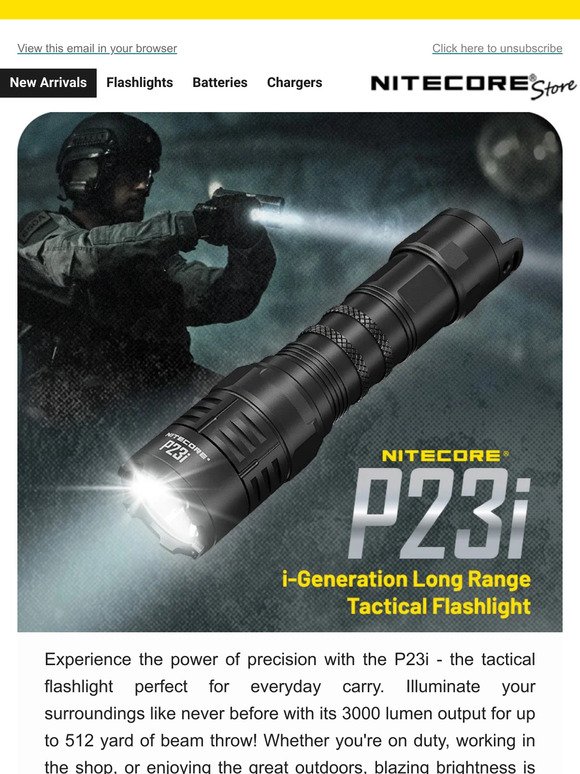 Product Spotlight 🔦 Nitecore P23i 3000 Lumens Flashlight + Saving Inside