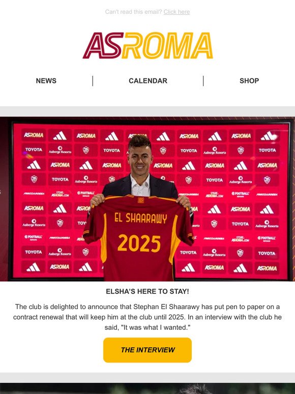 Here to stay – El Shaarawy commits to Roma until 2025!