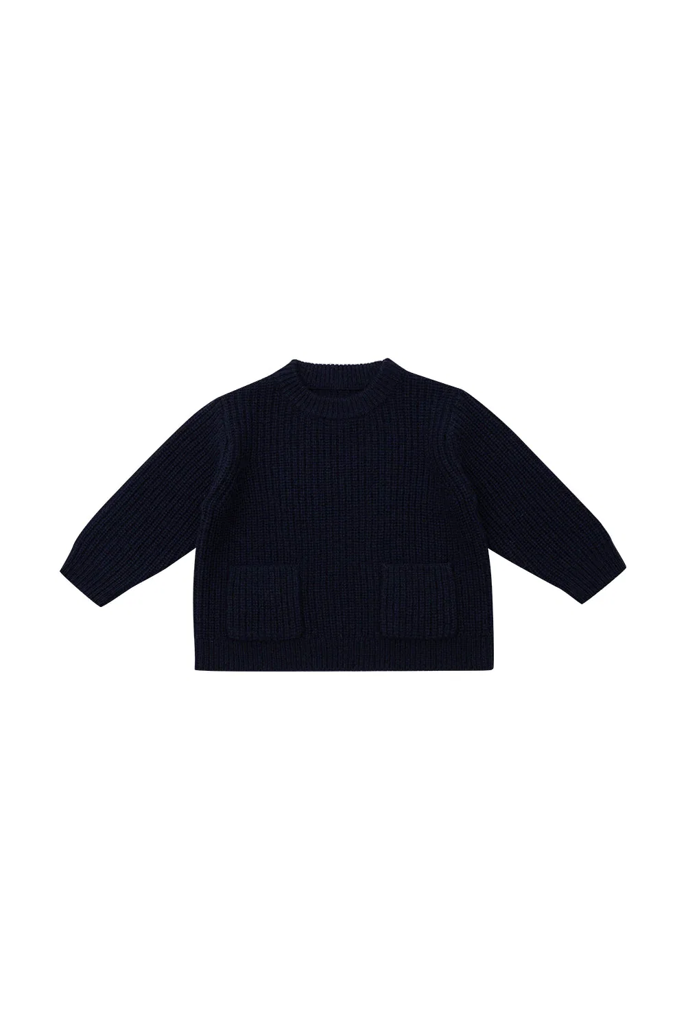 Image of PREMIUM KNITWEAR: Mini-Me Pullover 'navy' für Kinder