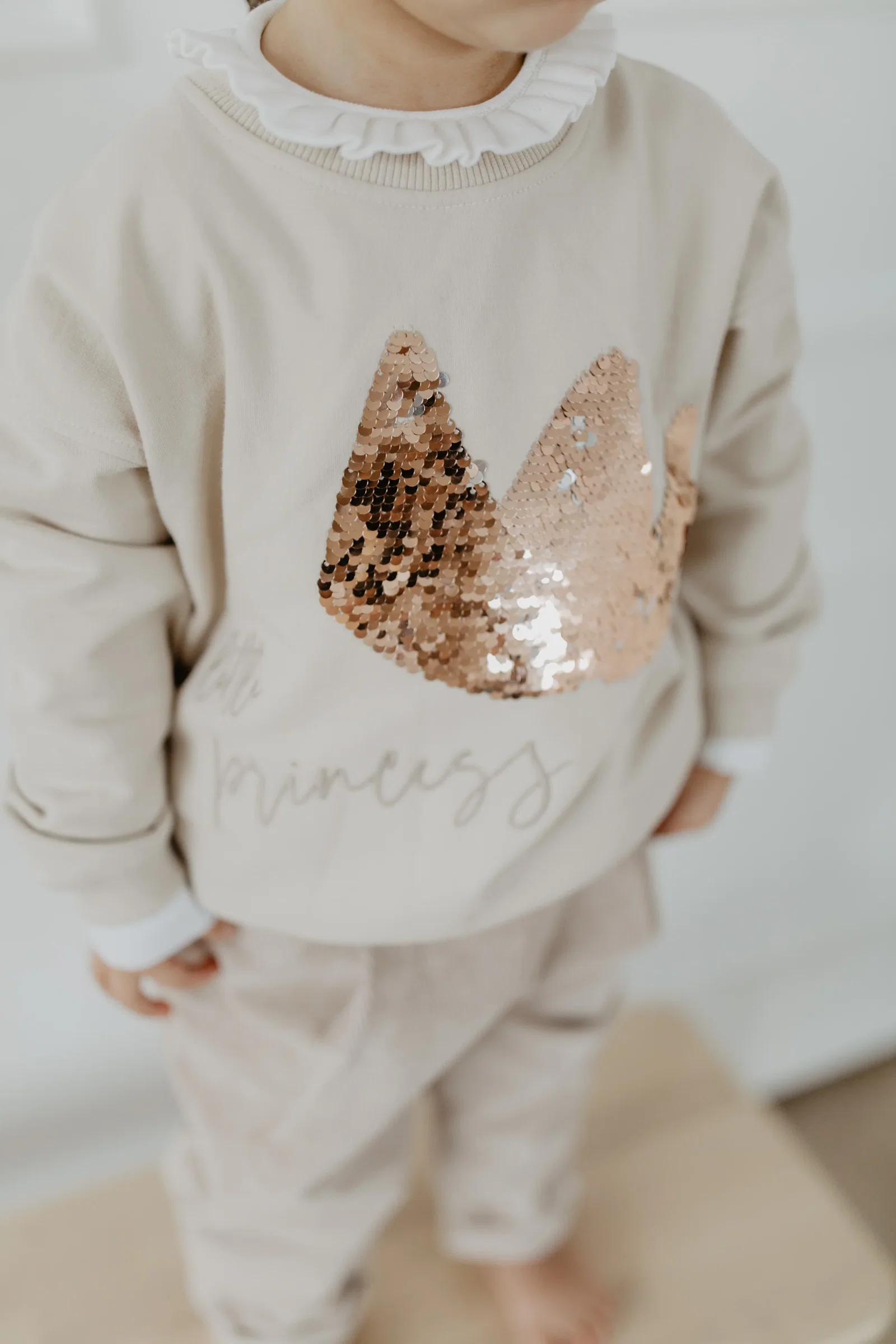 Image of Oversized Sweatshirt 'little Princess' mit Pailetten