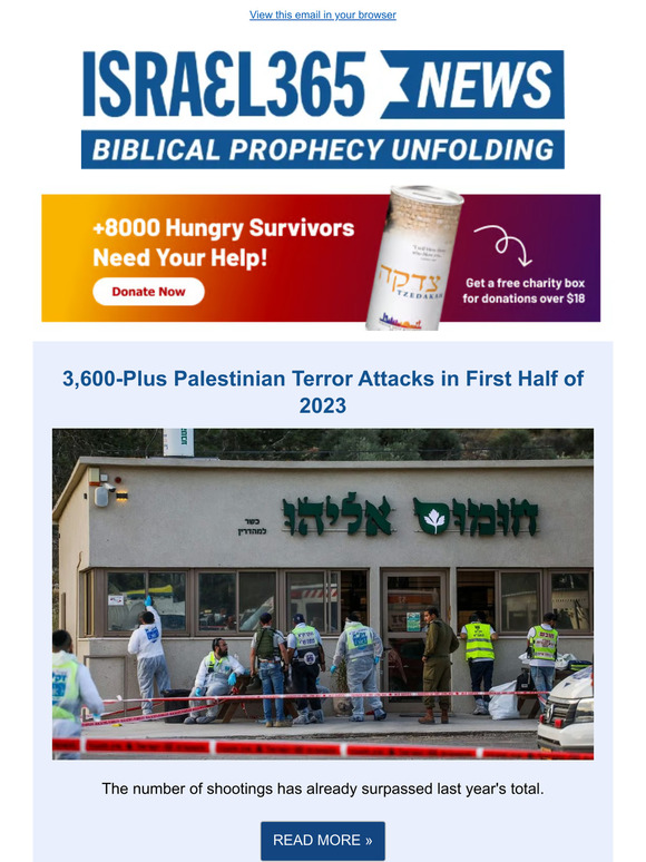 Israel365: 3,600-Plus Palestinian Terror Attacks in First Half of 2023