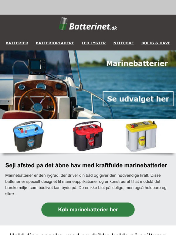Sejl afsted med kraftfulde batterier🚤