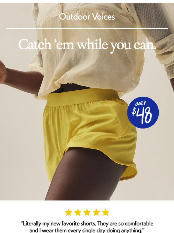 Outdoor Voices Email Newsletters Shop Sales, Discounts, and Coupon Codes