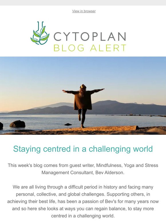 Staying centred in a challenging world