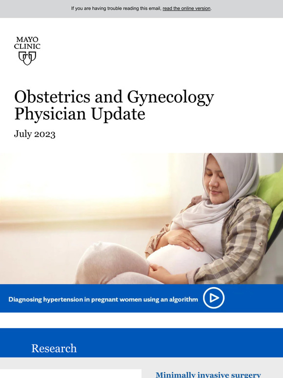 The Mayo Clinic Diet Mayo Clinic Obstetrics and Gynecology Physician Update July 2023 Milled