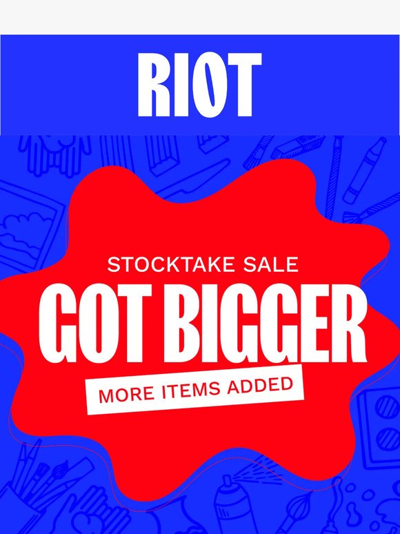 🔥 Stocktake Sale Just Got Bigger! Over 100 more items added!