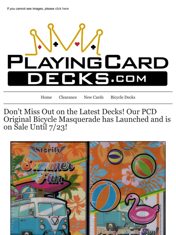 NEW Decks, 17 Decks Restocked and Masquerade!