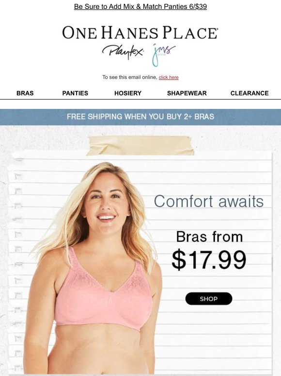 Bras that Make You Say Ahh, from $17.99