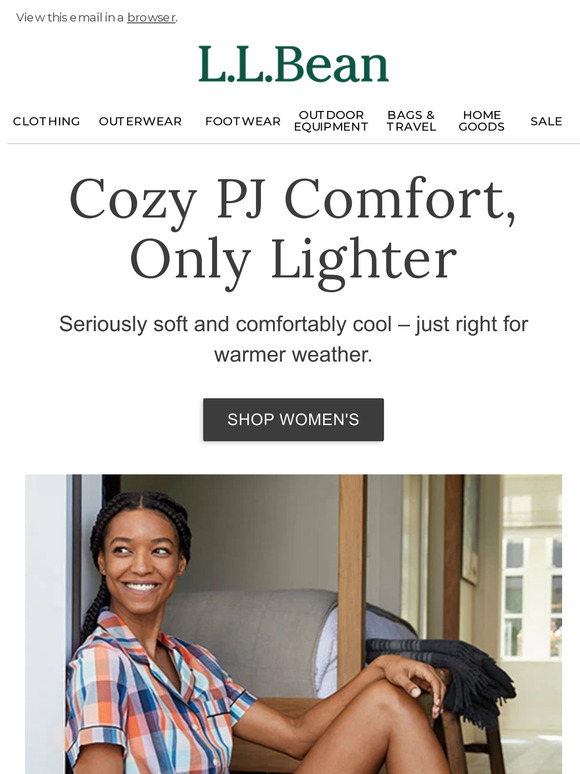 L.L.Bean Soft, Cool PJs for Warm Weather Milled