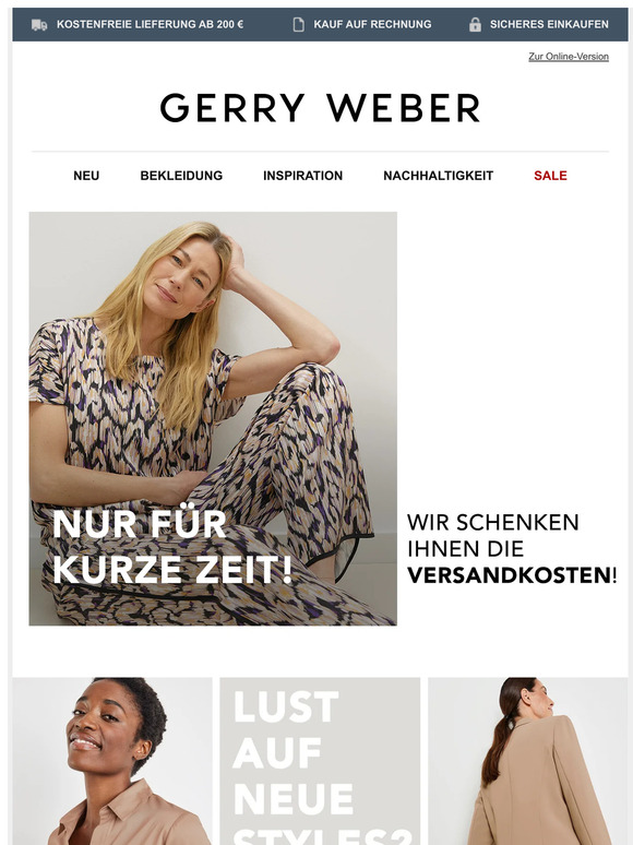 Versandkosten? Geschenkt!