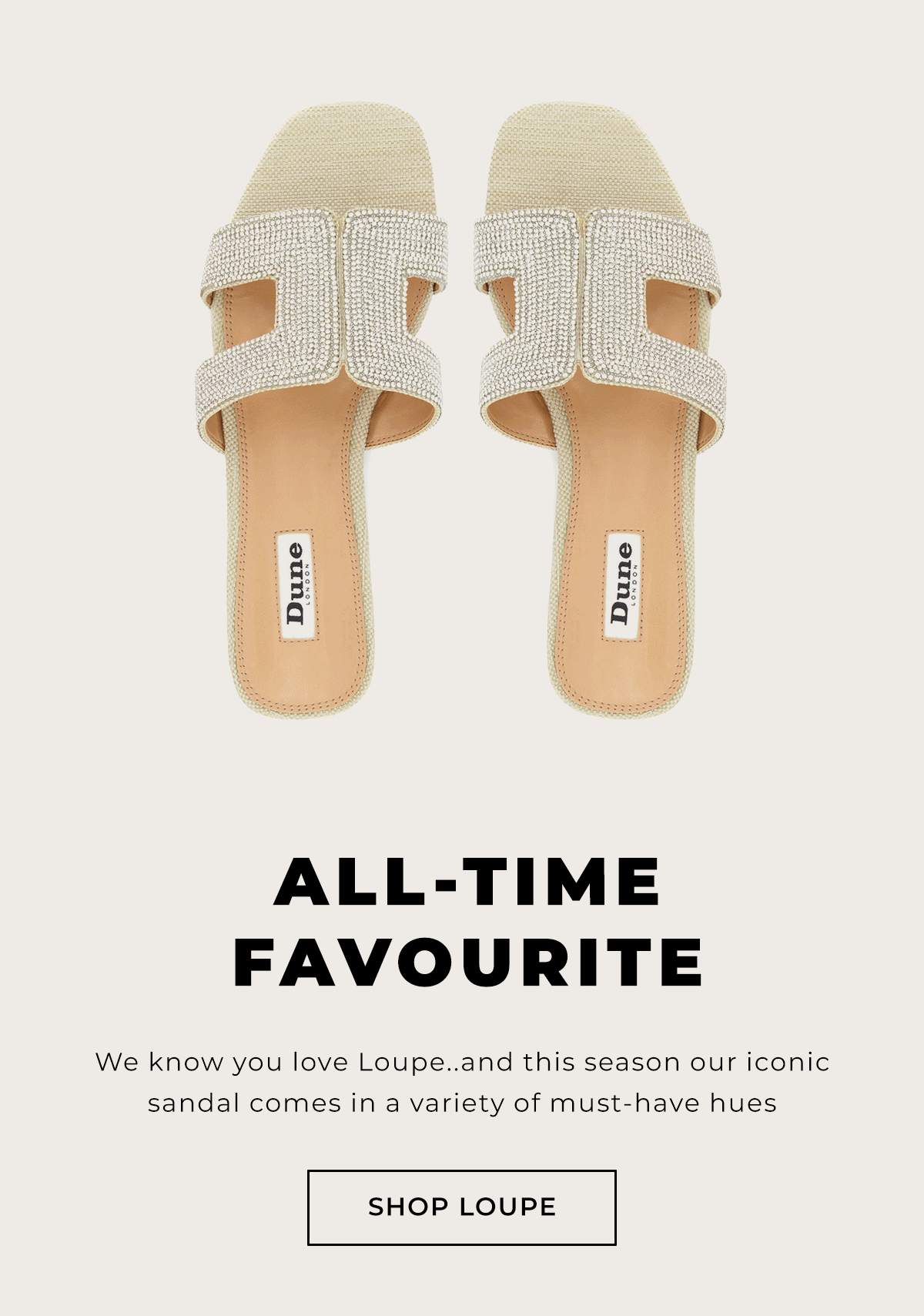 Dune London The many shades of Loupe Milled