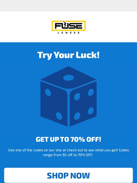 Try your Luck Sale!