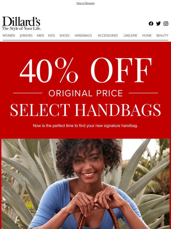 40% Off Select Handbags