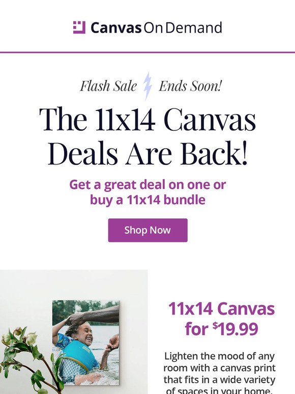 ⏰ Hurry! Flash Sale Ending Soon - Grab Your 11x14 Canvas Deals Now!