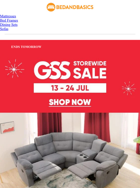 GSS Storewide Furniture Sale ENDS TOMORROW 😢