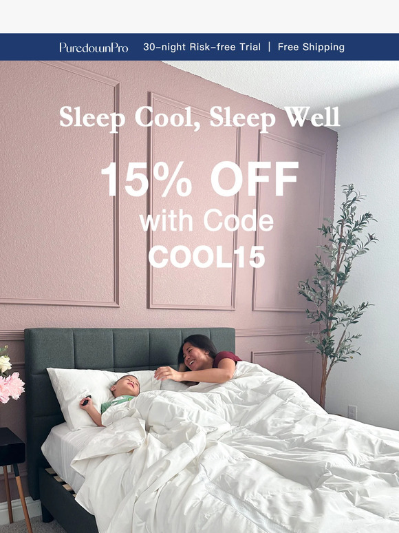 Beat Summer Heat - 15% OFF on The Cooling Comforter