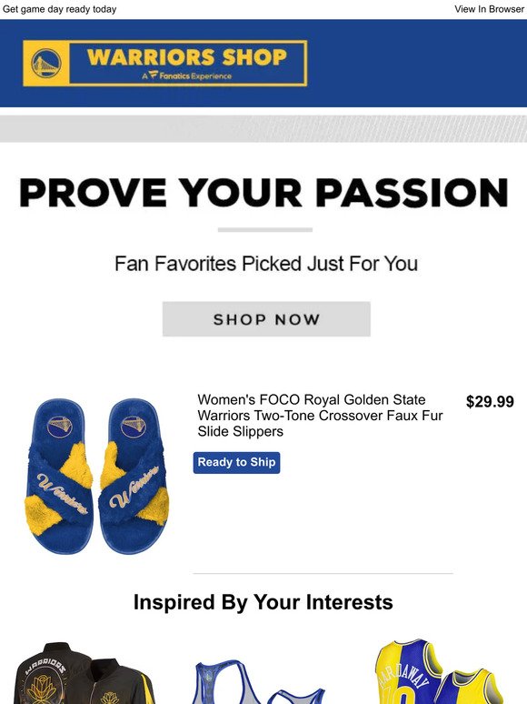 Thanks For Visiting The Official Warriors Shop