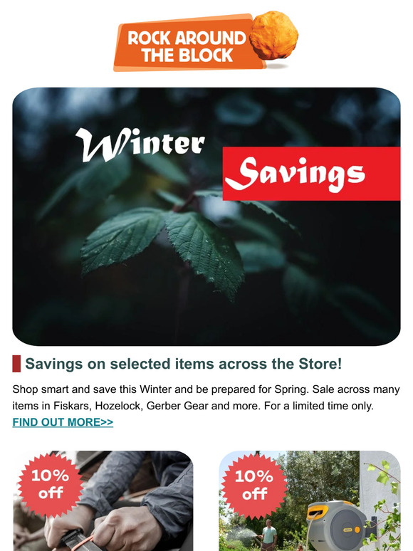 Up to 15% OFF Fiskars, Hozelock, Gerber & more