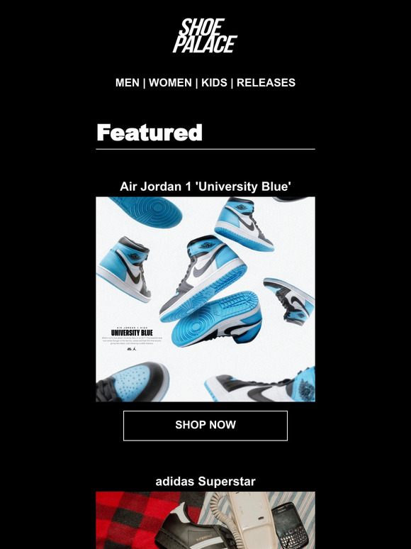 university blue jordan 1 shoe laces