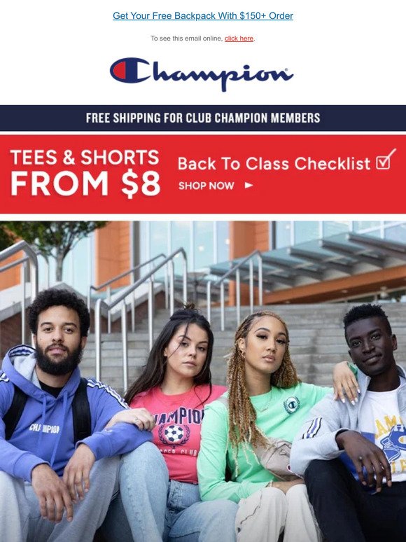 Back To Class Standouts + Tees & Shorts From $8