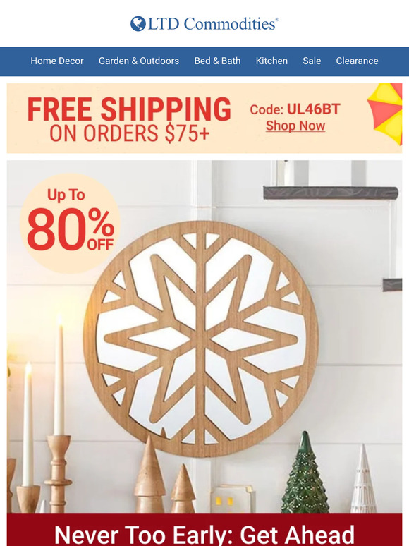 LTD Commodities Christmas In July Continues! Up To 80 Off Winter