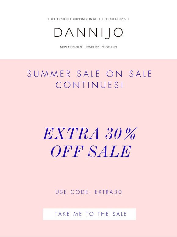 Summer sale on sale continues! ✨