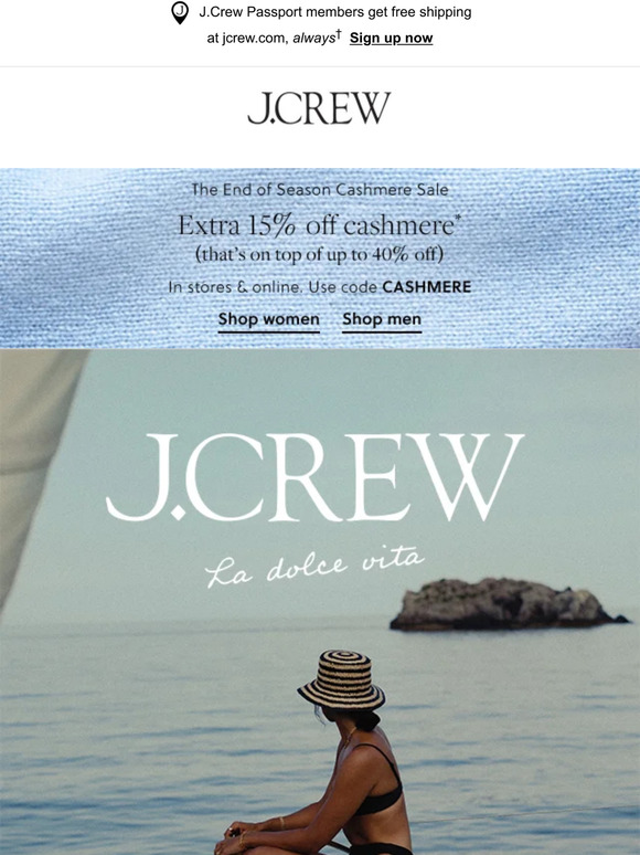 J.Crew 100s of new styles. Up to 75 off. Go. Milled