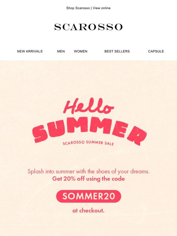 Your Summer starts now ☀ 20% off