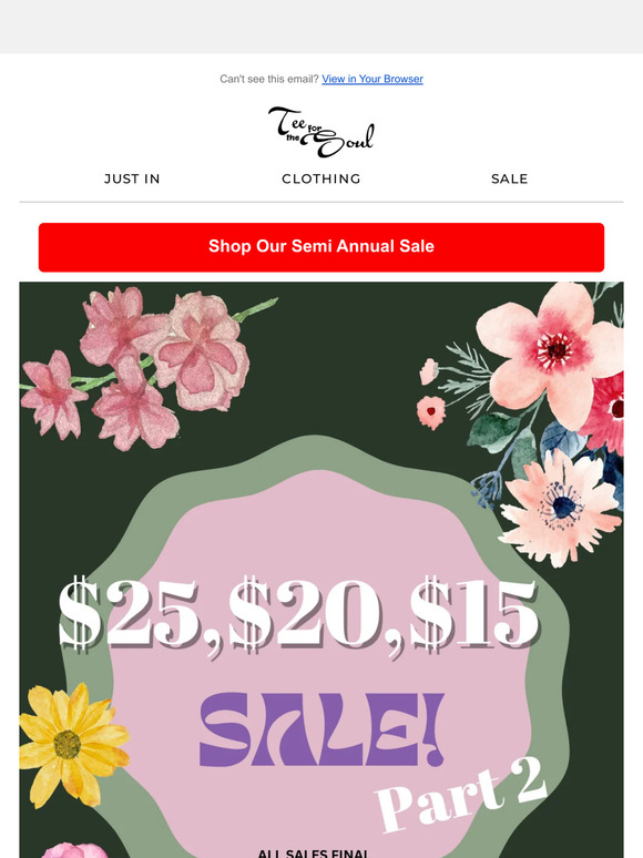 😍 $25 $20 $15 Sale