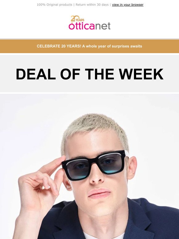Deal of the week:  Marc Jacobs, David Beckham and Carrera