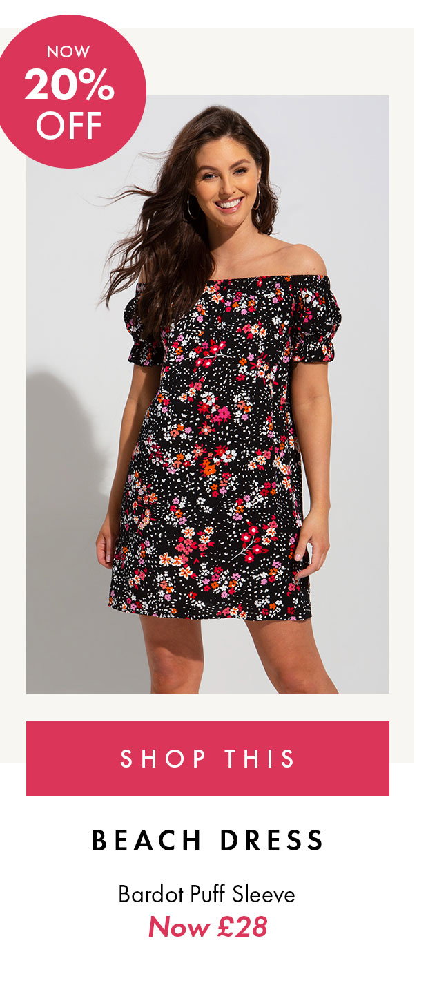 Bardot beach dress NOW £28