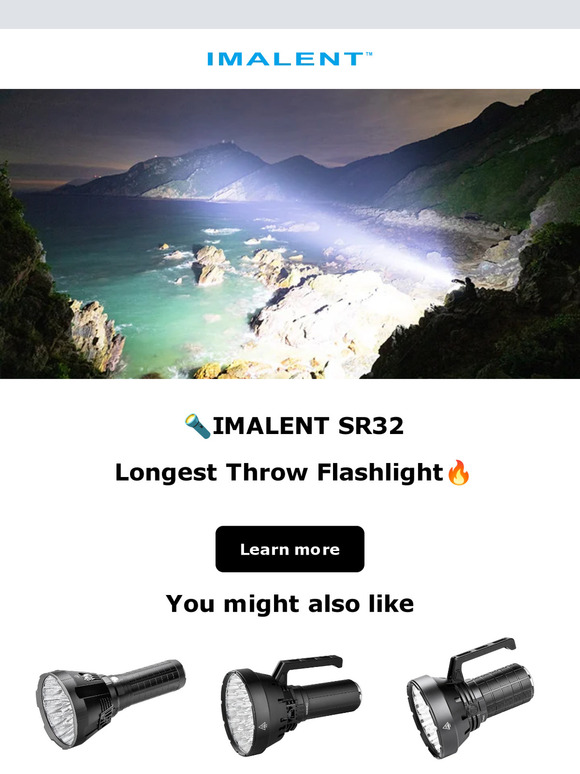 IMALENT SR32 Longest Throw Flashlight- IMALENT SR32W