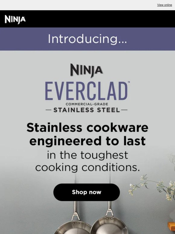 Ninja EverClad Commercial-Grade Stainless Steel Cookware 12 pc set