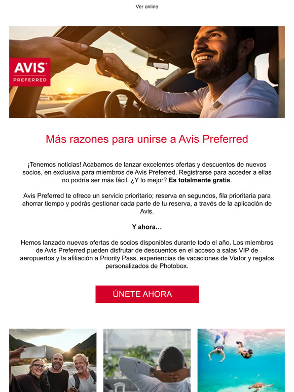 Más razones para unirse a Avis Preferred