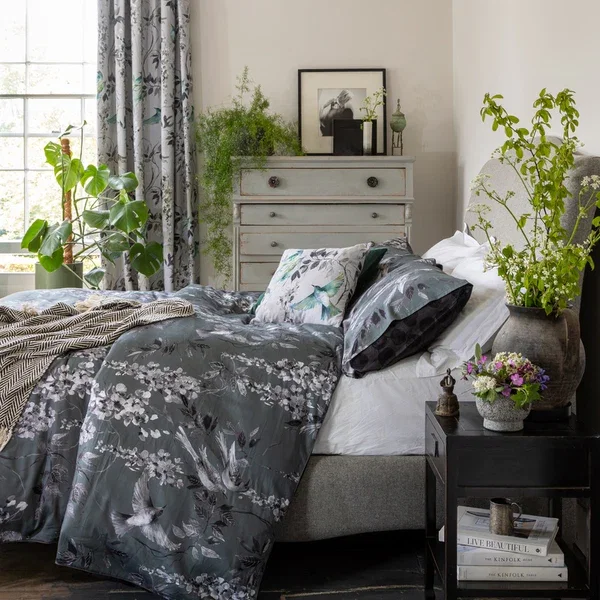 Image of Linda Barker Wisteria Bedding Set Sage