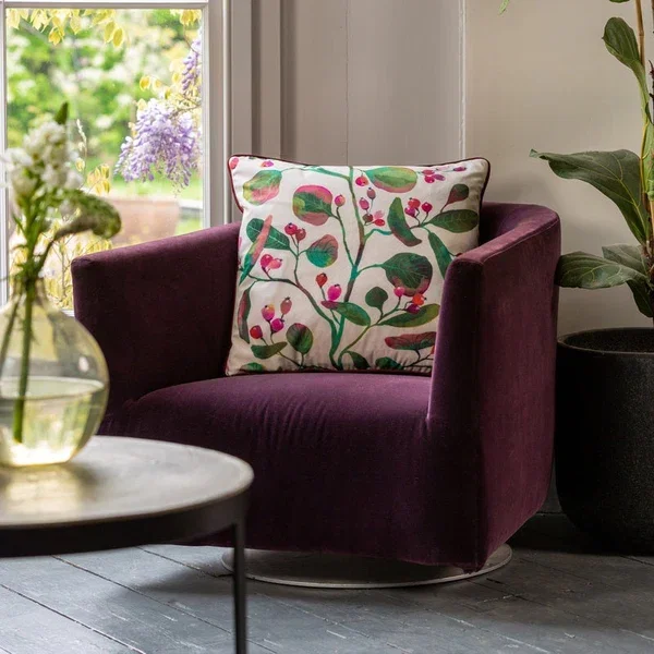 Image of Linda Barker Dotties Love Cushion Cover Piped 50cm x 50cm Coral