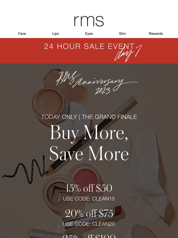 Our Anniversary Sale ENDS TONIGHT ⏳