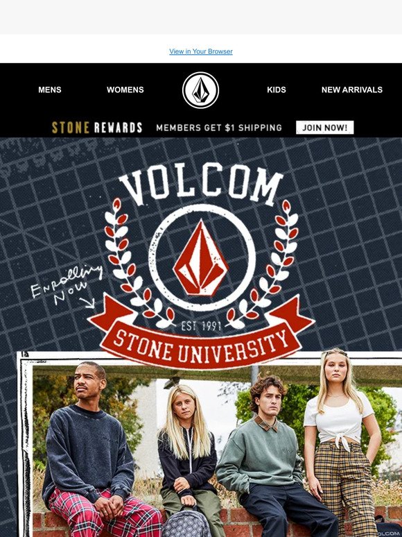 Volcom Stone University - Your Back To School Shop